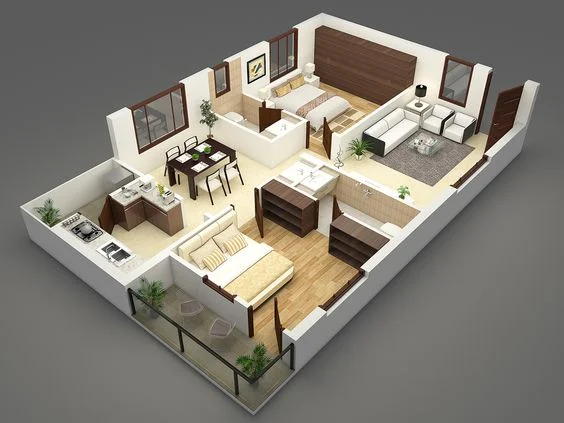 denah apartemen