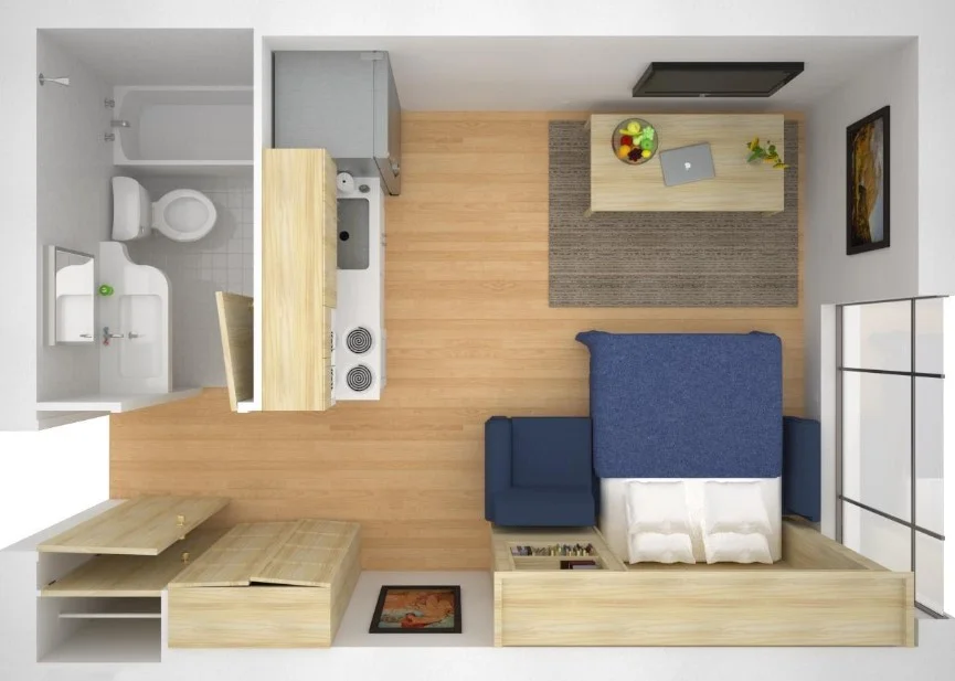 denah apartemen