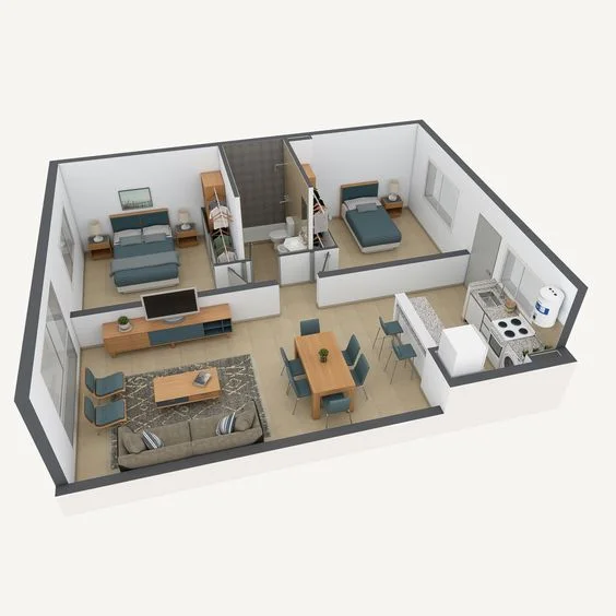  denah apartemen