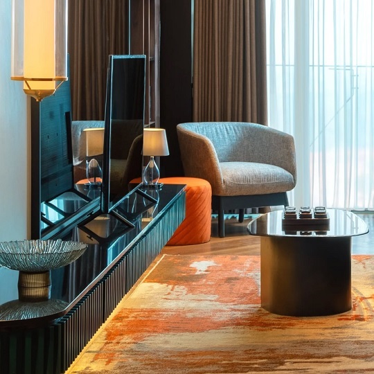 Apartemen dengan konsep mewah elegan minimalis